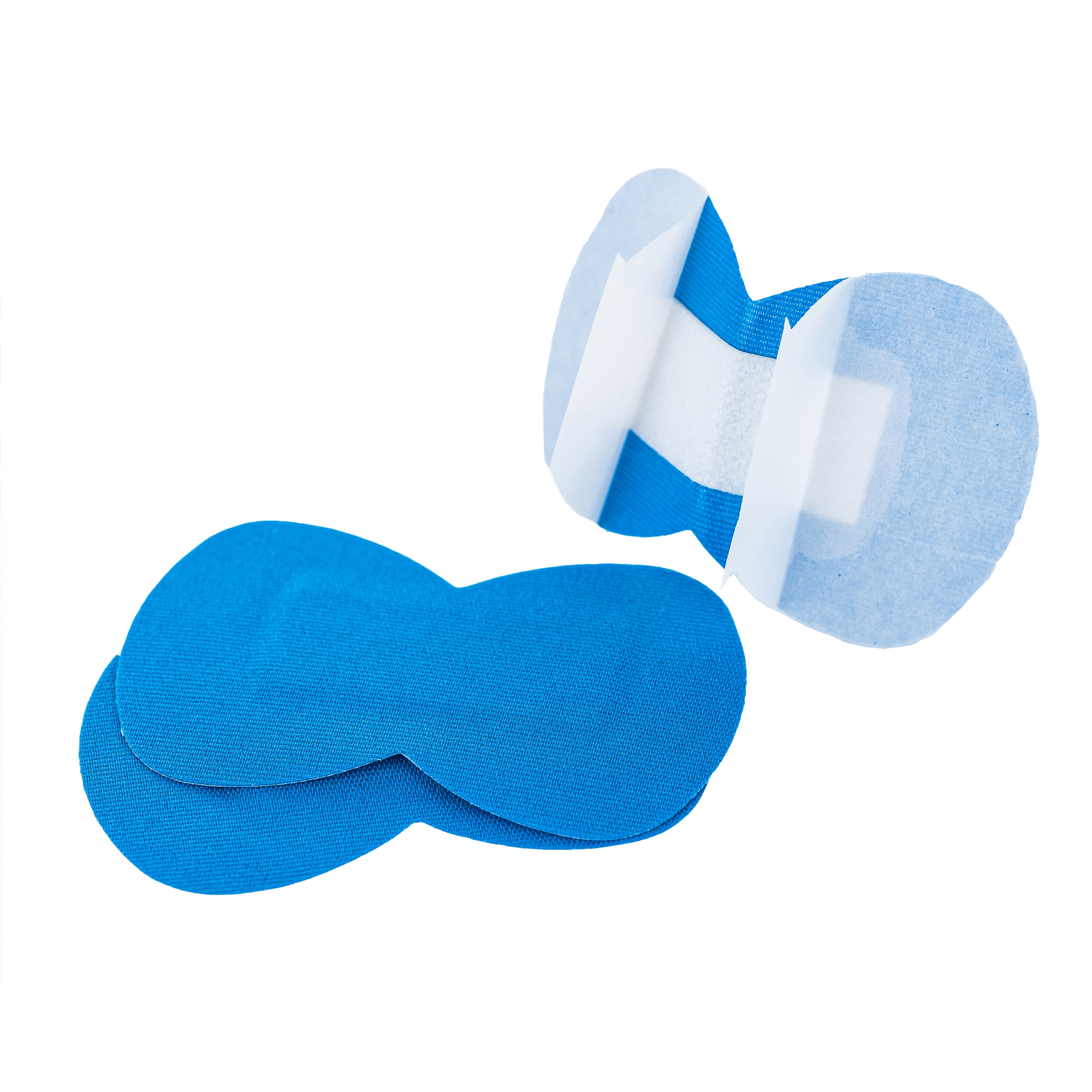 Modré detekovatelné náplasti 68x38mm (motýlek) - 50ks